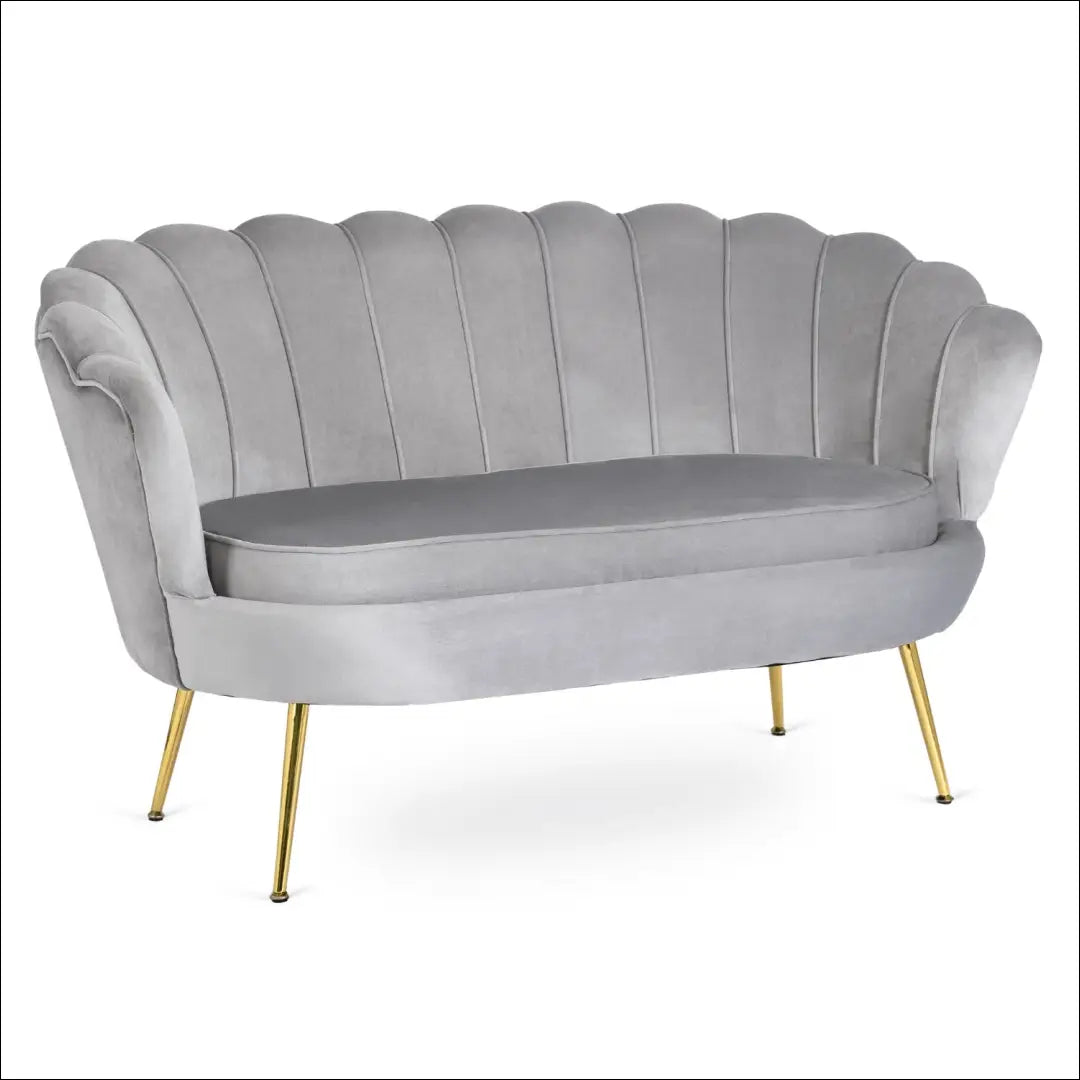 Sofa su veliūro audiniu pilkos spalvos TE293 - €297 Save 15% __label:Pristatymas 5-14 d.d., elite, over-200,