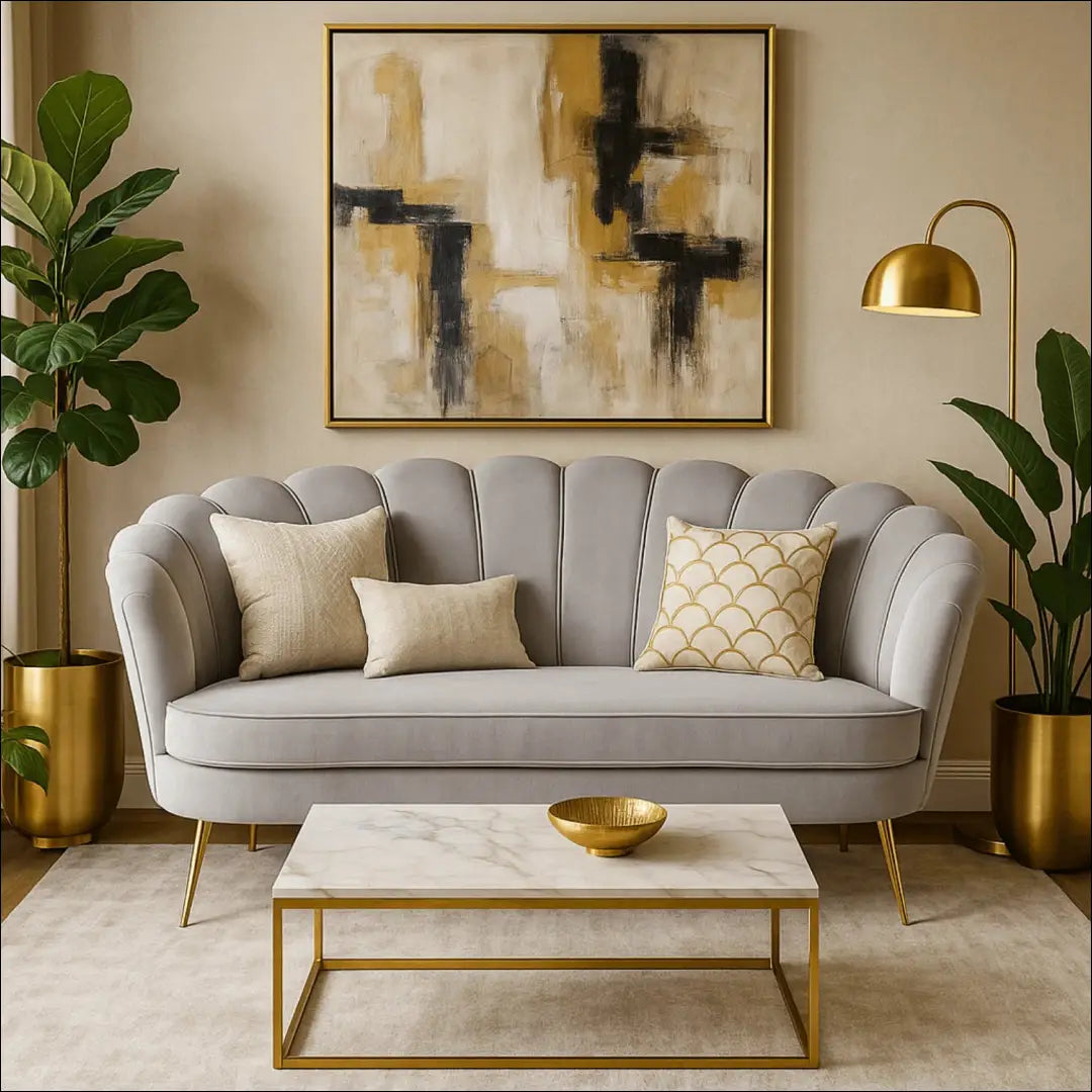 Sofa su veliūro audiniu pilkos spalvos TE293 - €297 Save 15% __label:Pristatymas 5-14 d.d., elite, over-200,