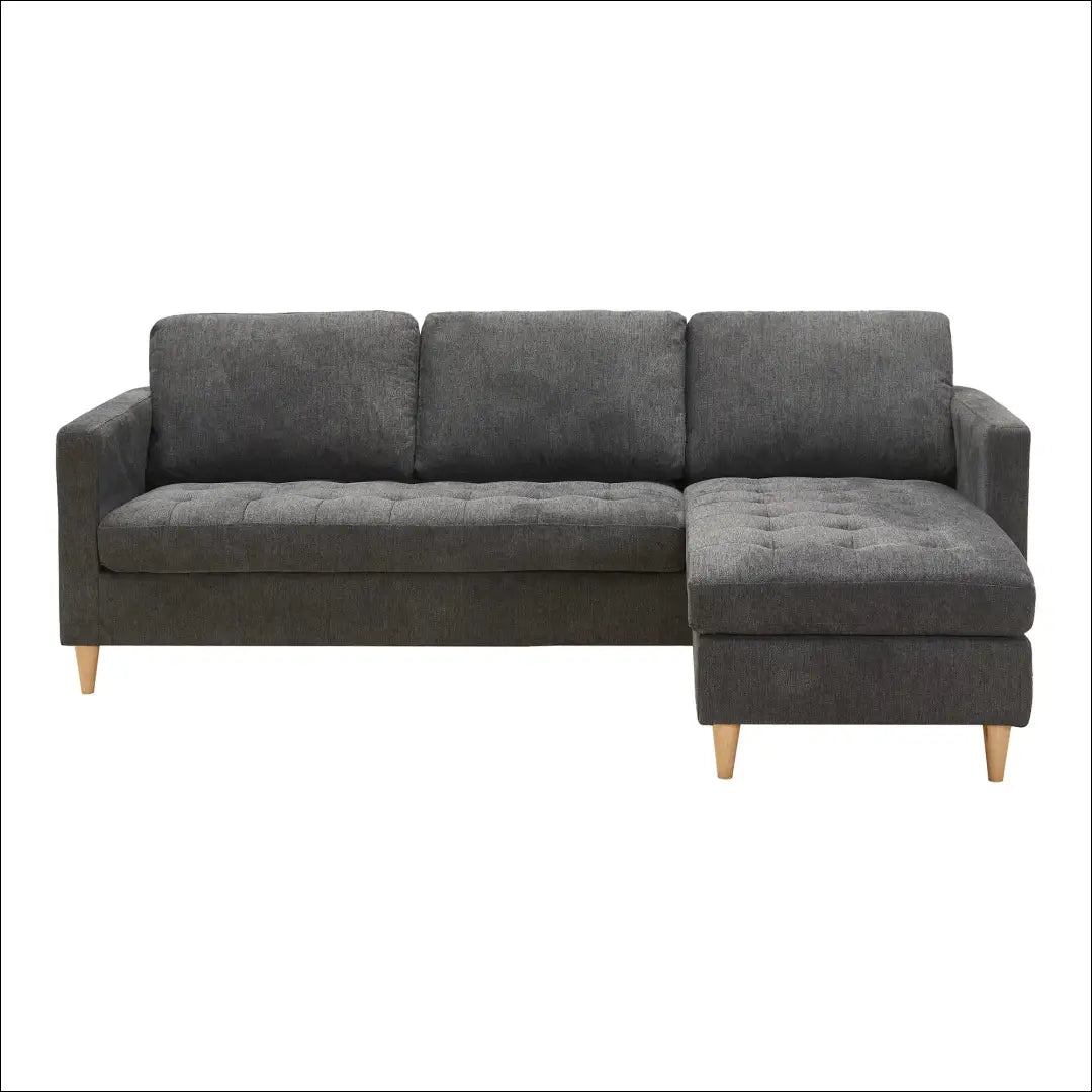 Sofa tamsiai pilka su natūralaus medžio kojelėmis RD200 - €634 Save 15% __label:Pristatymas 5-14 d.d., Lounge sofas,