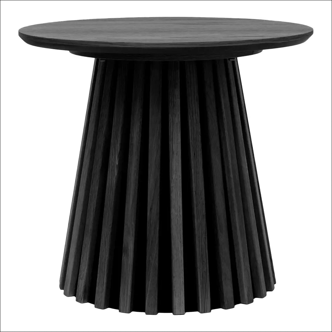 Šoninis staliukas ąžuolo fanera juodas ø50x45 cm RD356 - €227 Save 15% Juoda, nordic, over-200, Side tables, uzsakomi