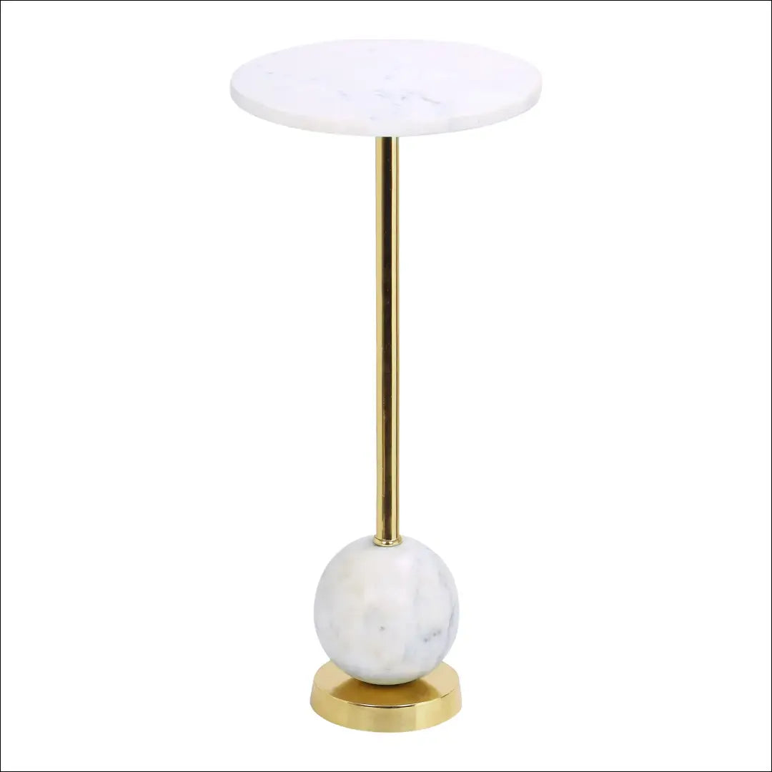 Šoninis staliukas iš žalvario ir marmuro ø25x54 cm RD305 - €94 Save 15% 50-100, Brass / Marble, nordic, Side tables,