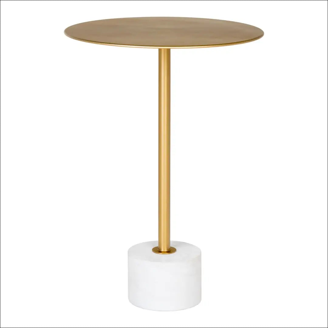 Šoninis staliukas iš žalvario ir marmuro ø41x58 cm RD304 - €92 Save 15% 50-100, Brass / Marble, nordic, Side tables,
