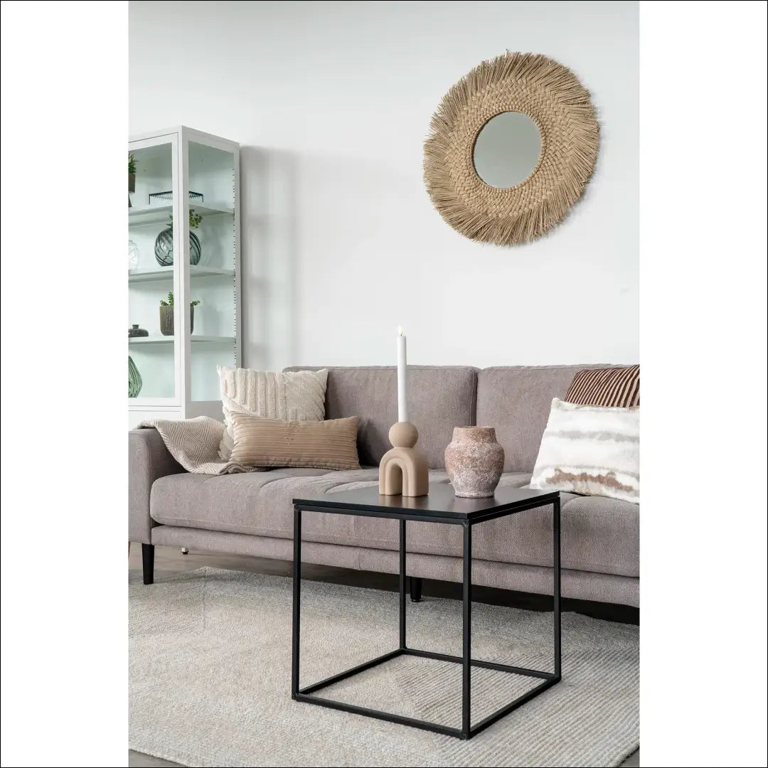 Šoninis staliukas juodas rėmas 45x45x45 cm RD322 - €39 Save 15% 25-50, __label:Pristatymas 5-14 d.d., Juoda, nordic,