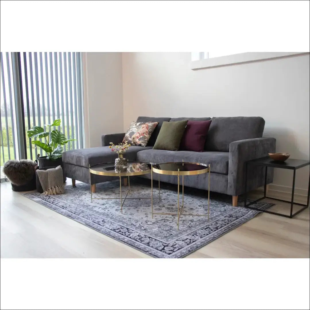 Šoninis staliukas juodas rėmas 45x45x45 cm RD322 - €39 Save 15% 25-50, __label:Pristatymas 5-14 d.d., Juoda, nordic,
