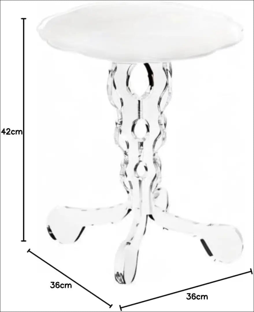 Šoninis staliukas SI1151 - €116 Save 60% 100-200, __label:Pristatymas 1-2 d.d., color-balta, material-plastikas,