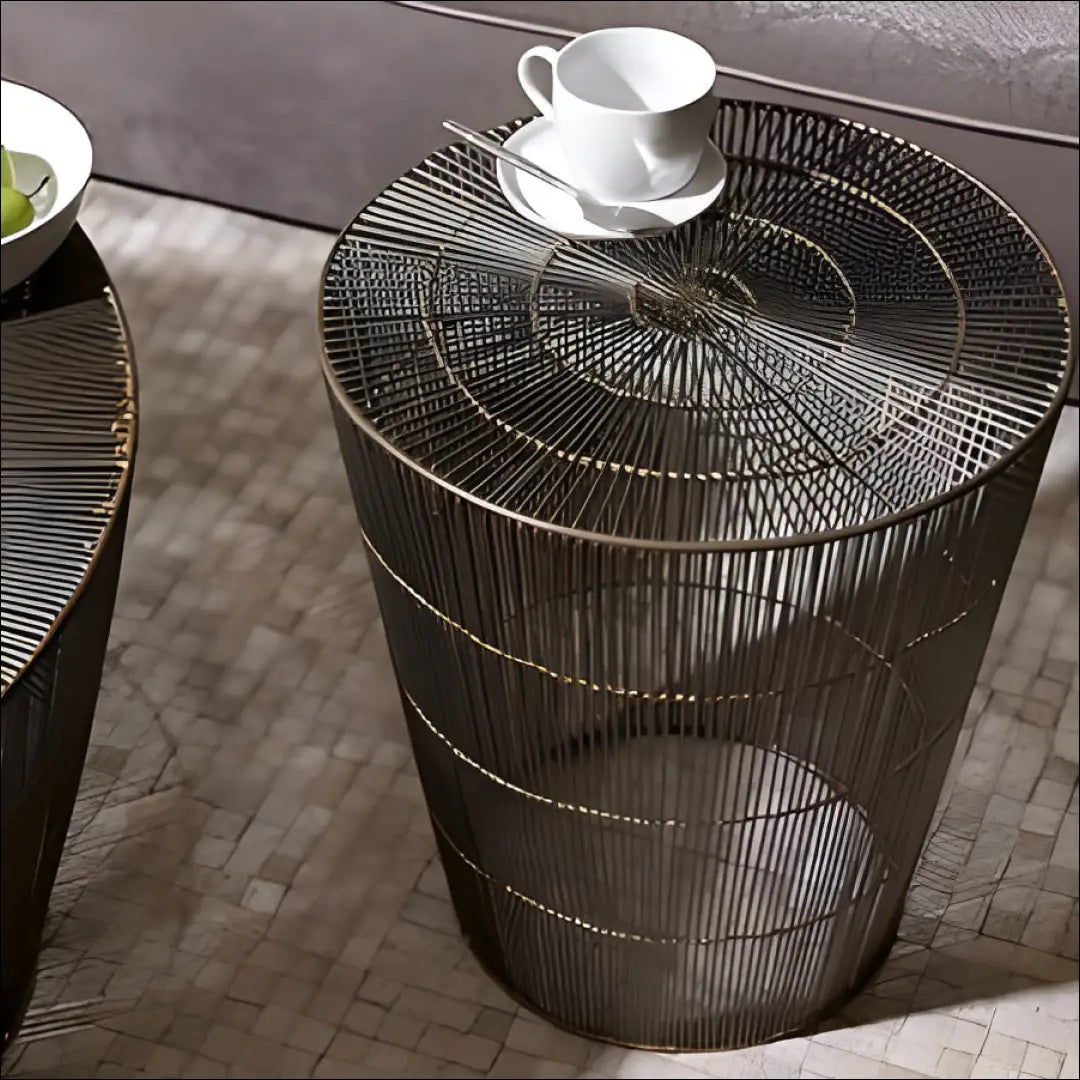 Šoninis staliukas SI1177 - €200 Save 65% __label:Pristatymas 1-2 d.d., color-pilka, material-metalas, over-200,