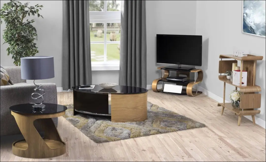 Šoninis staliukas SI1589 - €193 Save 55% 100-200, __label:Pristatymas 1-2 d.d., color-juoda, color-ruda,