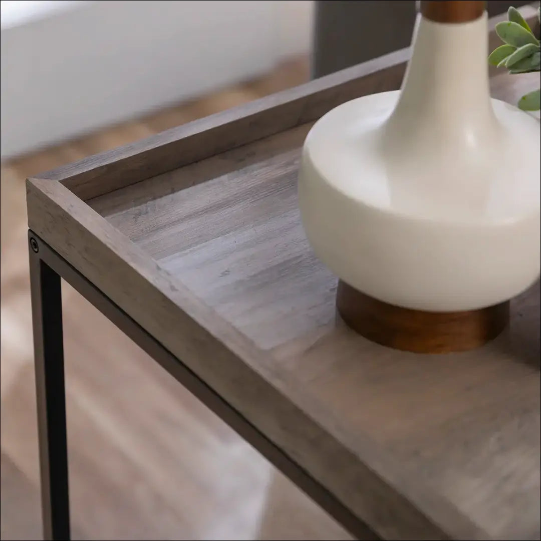 Šoninis staliukas SI1738 - €62 Save 55% 50-100, __label:Pristatymas 1-2 d.d., color-juoda, color-ruda, material-mediena