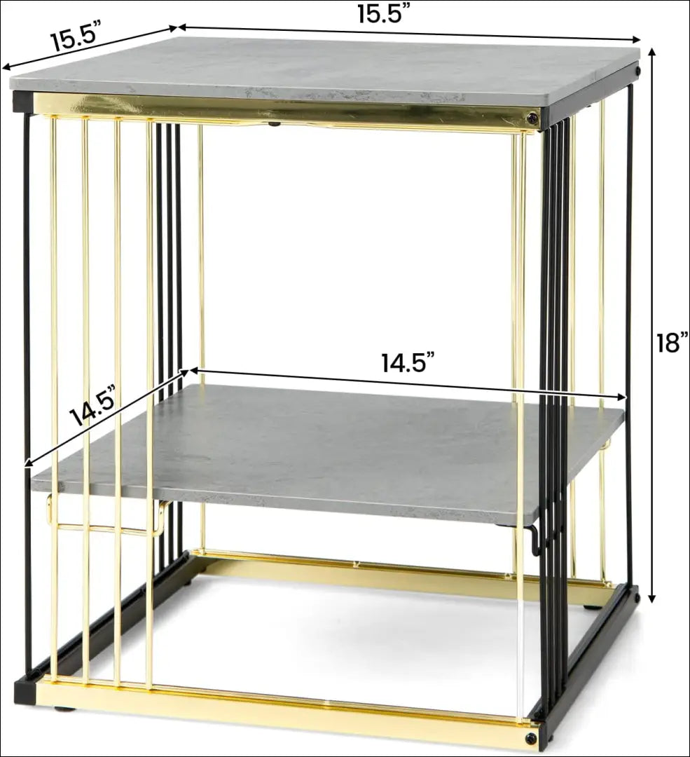 Šoninis staliukas SI1743 - €66 Save 55% 50-100, __label:Pristatymas 1-2 d.d., color-auksine, color-juoda, color-pilka