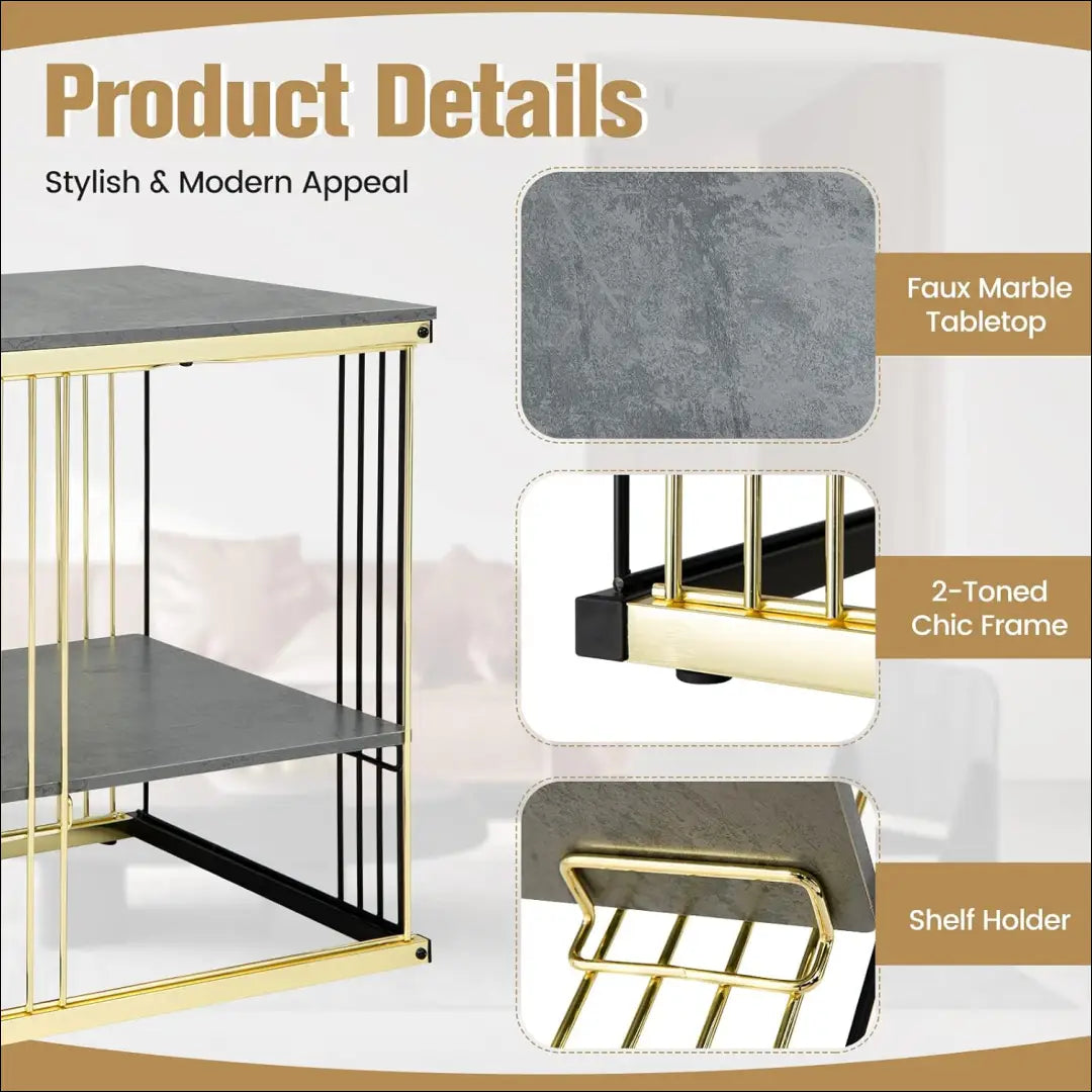 Šoninis staliukas SI1743 - €66 Save 55% 50-100, __label:Pristatymas 1-2 d.d., color-auksine, color-juoda, color-pilka