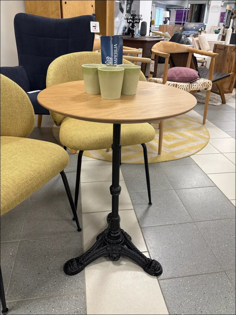 Šoninis staliukas SI1877 - €45 Save 50% 25-50, __label:Pristatymas 1-2 d.d., color-juoda, color-ruda, material-mediena