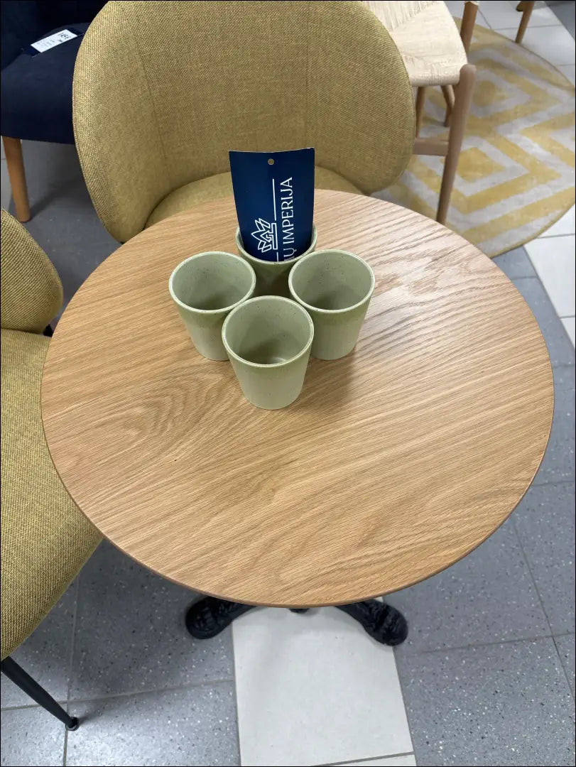 Šoninis staliukas SI1877 - €45 Save 50% 25-50, __label:Pristatymas 1-2 d.d., color-juoda, color-ruda, material-mediena