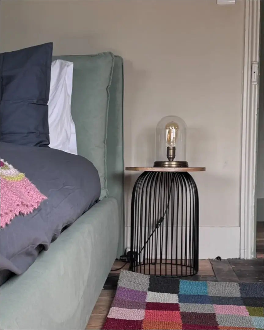 Šoninis staliukas SI1880 - €67 Save 55% 50-100, __label:Pristatymas 1-2 d.d., color-juoda, color-ruda,