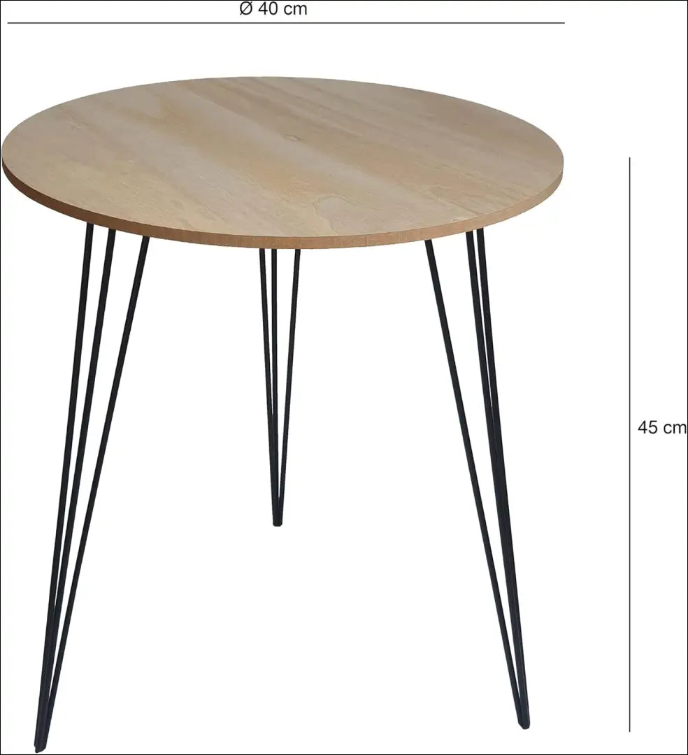 Šoninis staliukas SI1882 - €26 Save 55% 25-50, __label:Pristatymas 1-2 d.d., color-juoda, color-ruda, material-mediena