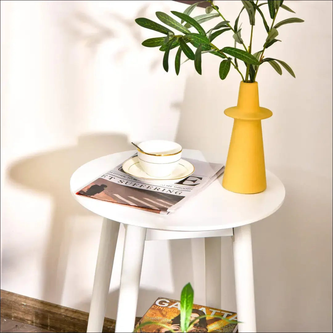 Šoninis staliukas SI1883 - €65 Save 50% 50-100, __label:Pristatymas 1-2 d.d., color-auksine, color-balta,