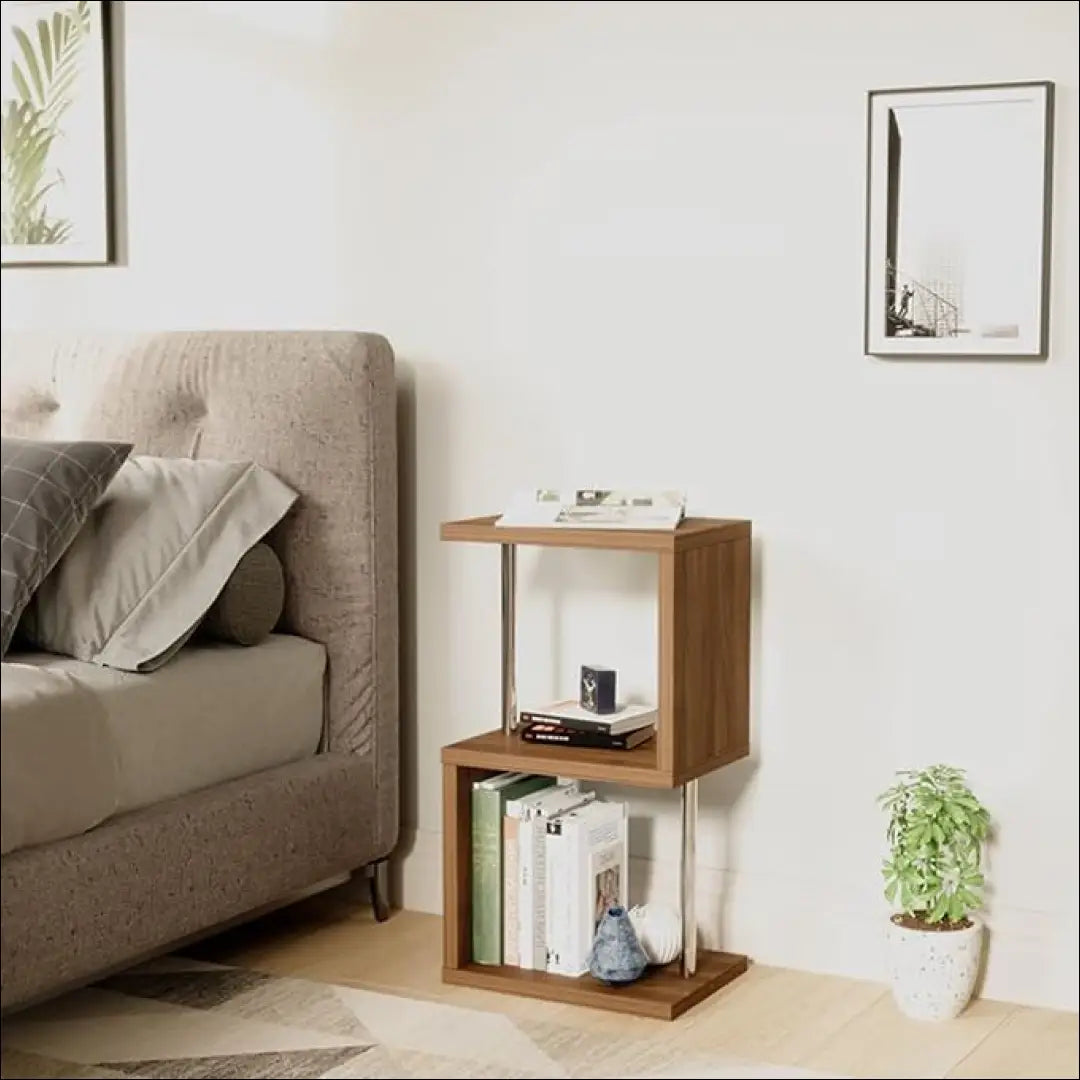 Šoninis staliukas SI1897 - €32 Save 50% 25-50, __label:Pristatymas 1-2 d.d., color-ruda, color-sidabrine,