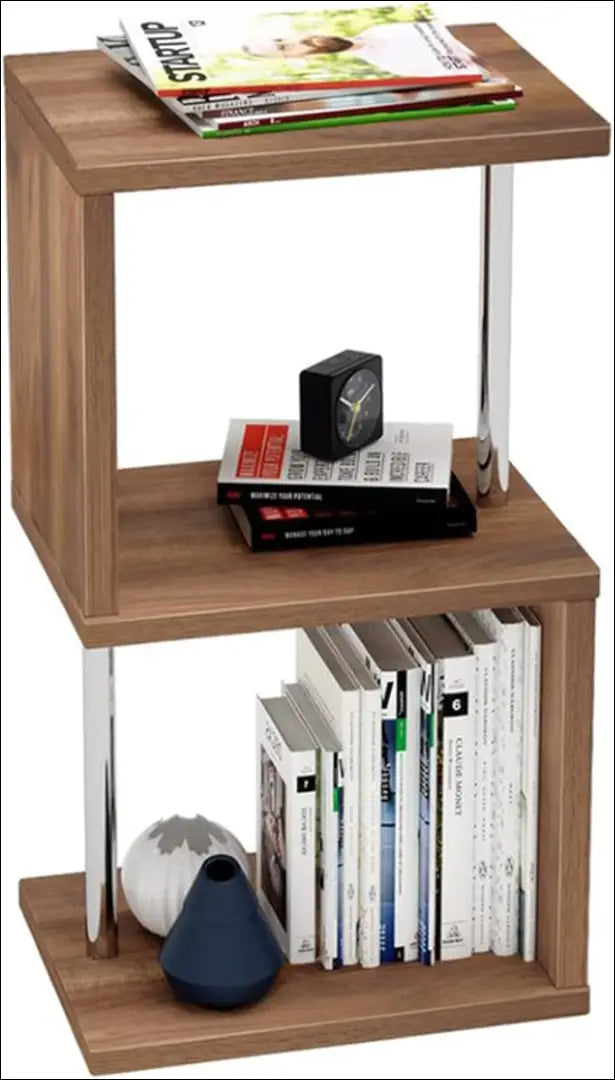 Šoninis staliukas SI1897 - €32 Save 50% 25-50, __label:Pristatymas 1-2 d.d., color-ruda, color-sidabrine,