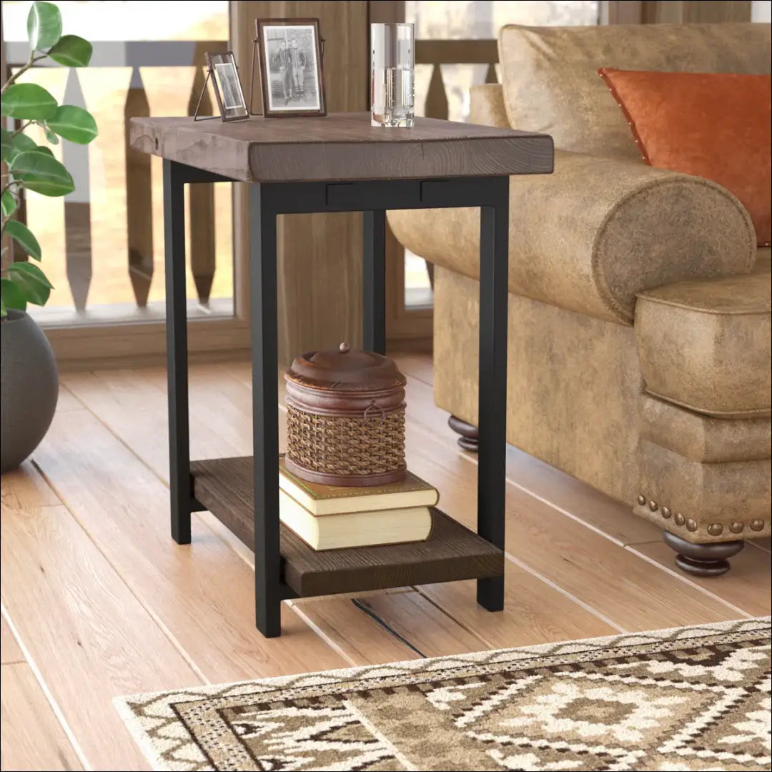 Šoninis staliukas SI1930 - €88 Save 50% 50-100, __label:Pristatymas 1-2 d.d., color-juoda, color-ruda,