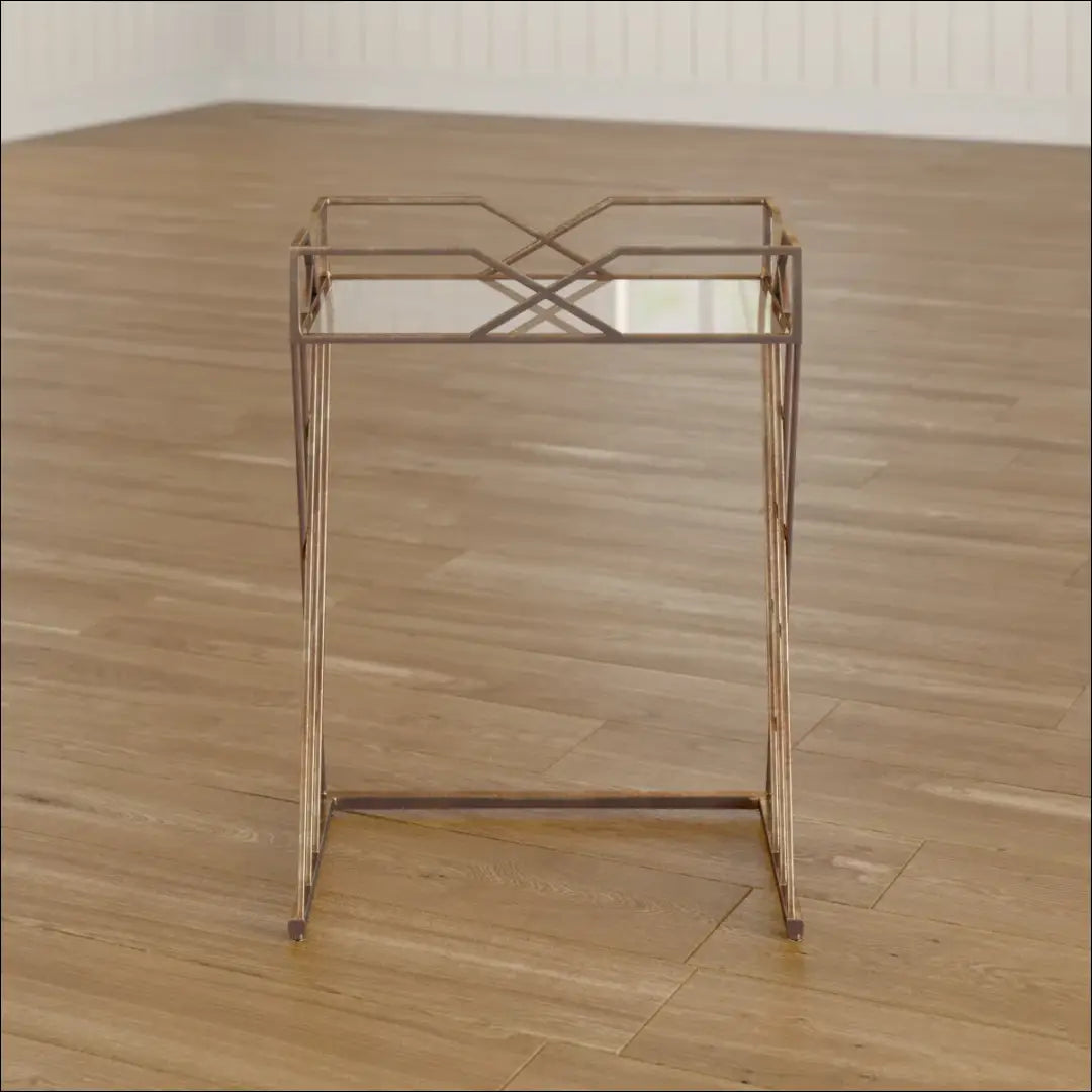 Šoninis staliukas SI1952 - €74 Save 50% 50-100, __label:Pristatymas 1-2 d.d., color-auksine, material-metalas,