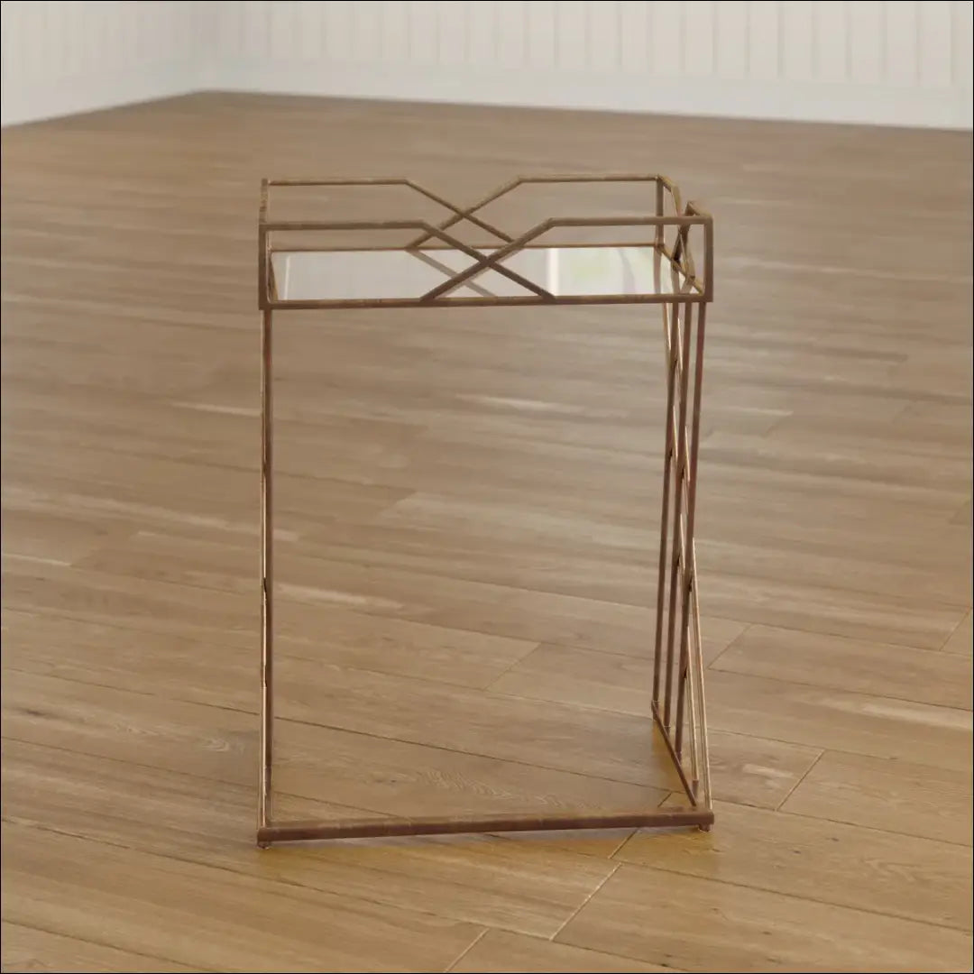 Šoninis staliukas SI1952 - €74 Save 50% 50-100, __label:Pristatymas 1-2 d.d., color-auksine, material-metalas,