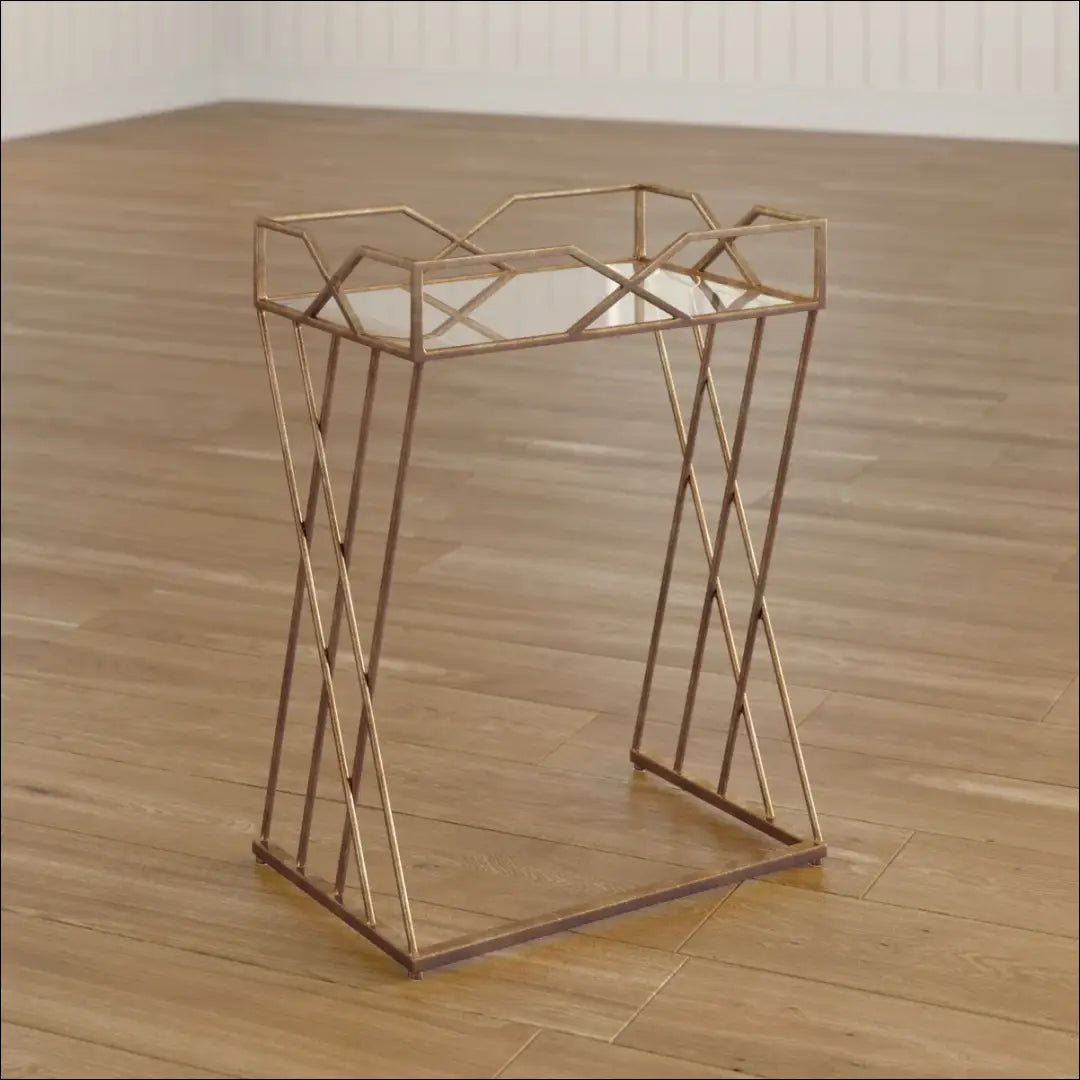 Šoninis staliukas SI1952 - €74 Save 50% 50-100, __label:Pristatymas 1-2 d.d., color-auksine, material-metalas,