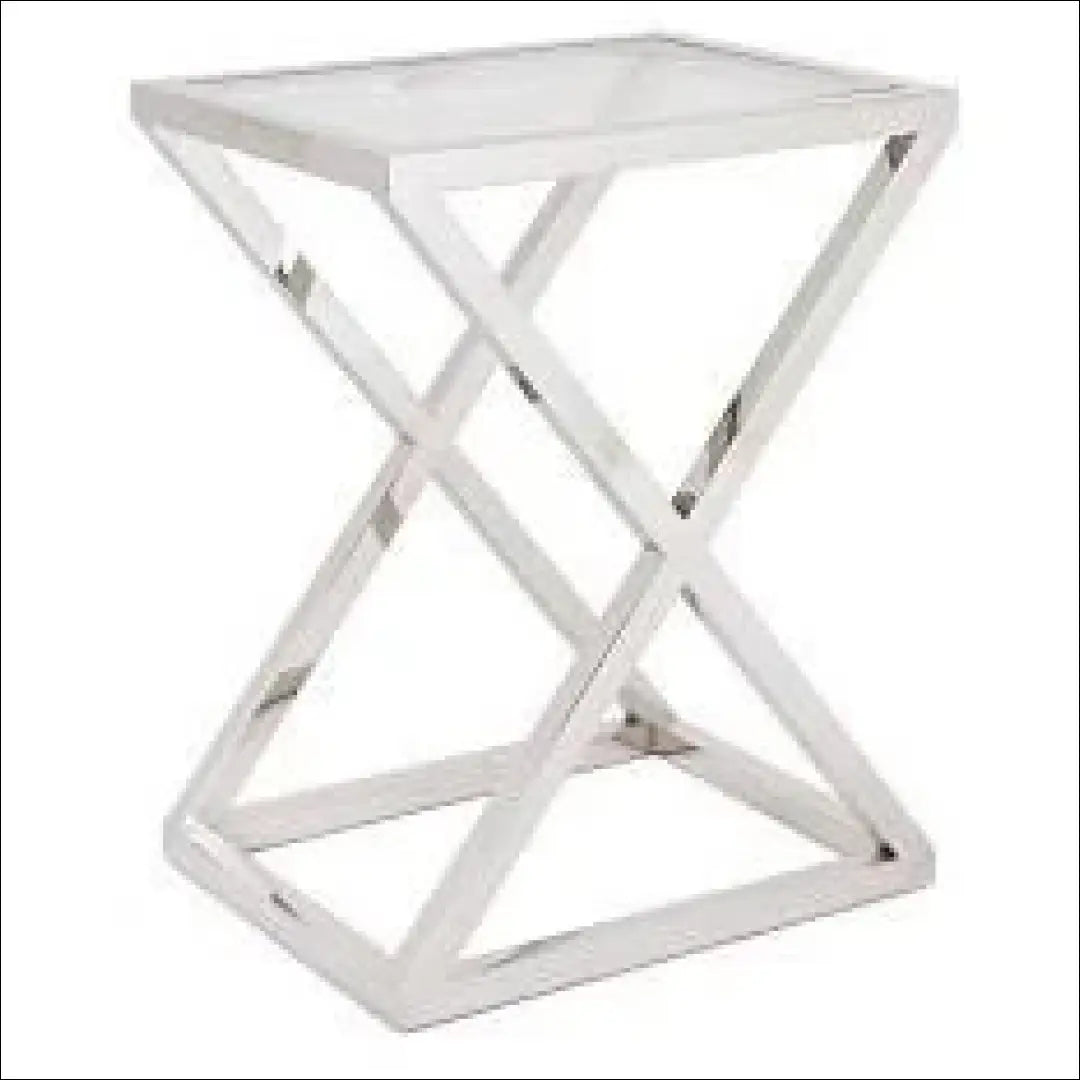 Šoninis staliukas SI1973 - €199 Save 50% 100-200, __label:Pristatymas 1-2 d.d., color-sidabrine, material-metalas,