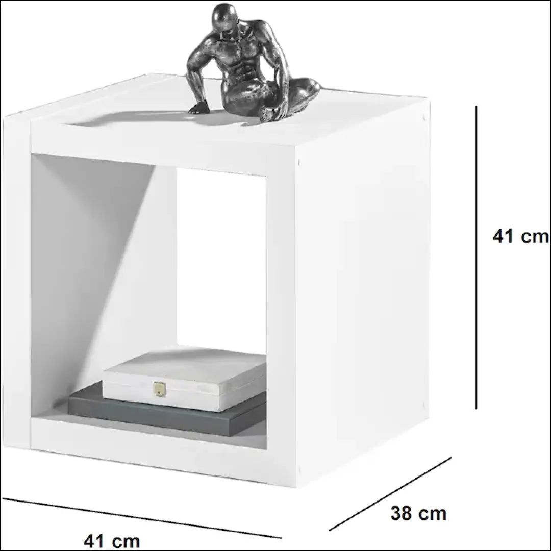 Šoninis staliukas SI1989 - €29 Save 50% 25-50, __label:Pristatymas 1-2 d.d., color-balta, material-mdf, miegamojo €25