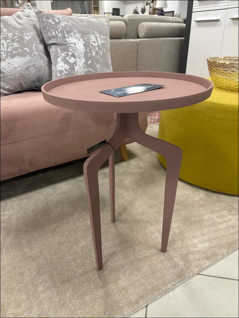 Šoninis staliukas SI2007 - €90 Save 50% 50-100, __label:Pristatymas 1-2 d.d., color-rozine, material-metalas,