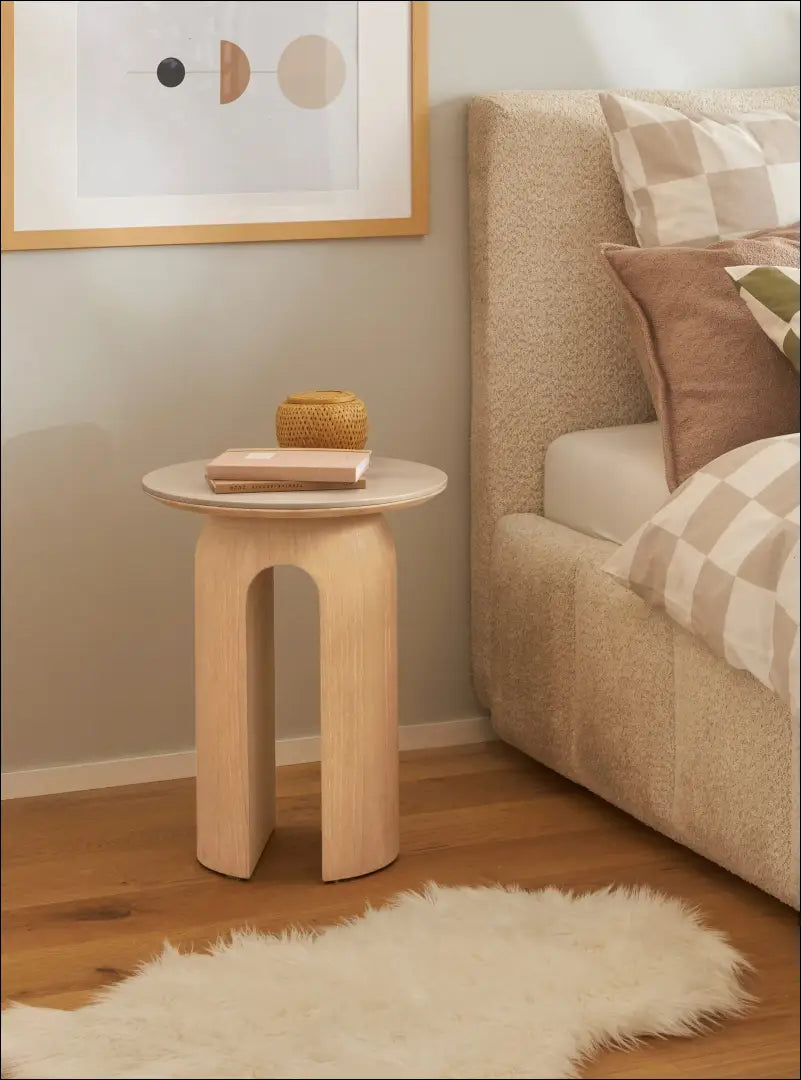 Šoninis staliukas SI2031 - €107 Save 50% 100-200, __label:Pristatymas 1-2 d.d., color-ruda, color-smelio,