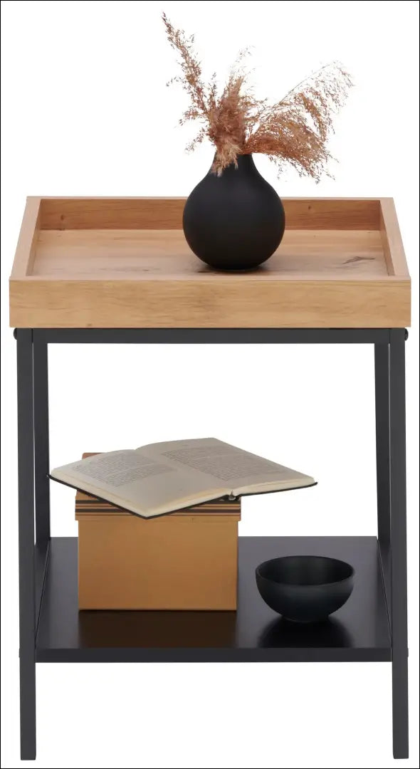 Šoninis staliukas SI2134 - €52 Save 50% 50-100, __label:Pristatymas 1-2 d.d., color-juoda, color-ruda, material-mdf €50