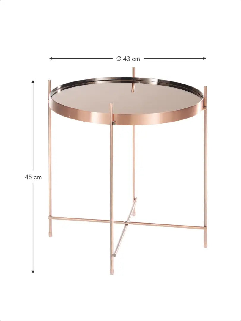 Šoninis staliukas SI765 - €30 Save 70% 25-50, __label:Pristatymas 1-2 d.d., color-auksine, material-metalas,