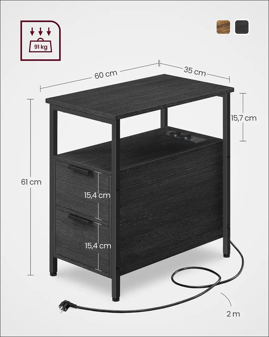 Šoninis staliukas SM501 - €114 Save 40% 100-200, __label:Pristatymas 5-14 d.d., miegamojo, notouch30, song 60x35x60cm