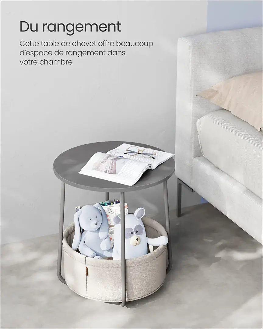 Šoninis staliukas SM505 - €62 Save 40% 50-100, __label:Pristatymas 5-14 d.d., miegamojo, notouch30, song 45×45×51cm