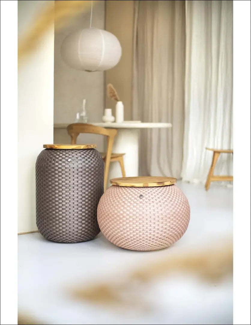 Šoninis staliukas su daiktadėže SI1896 - €122 Save 50% 100-200, __label:Pristatymas 1-2 d.d., color-ruda,