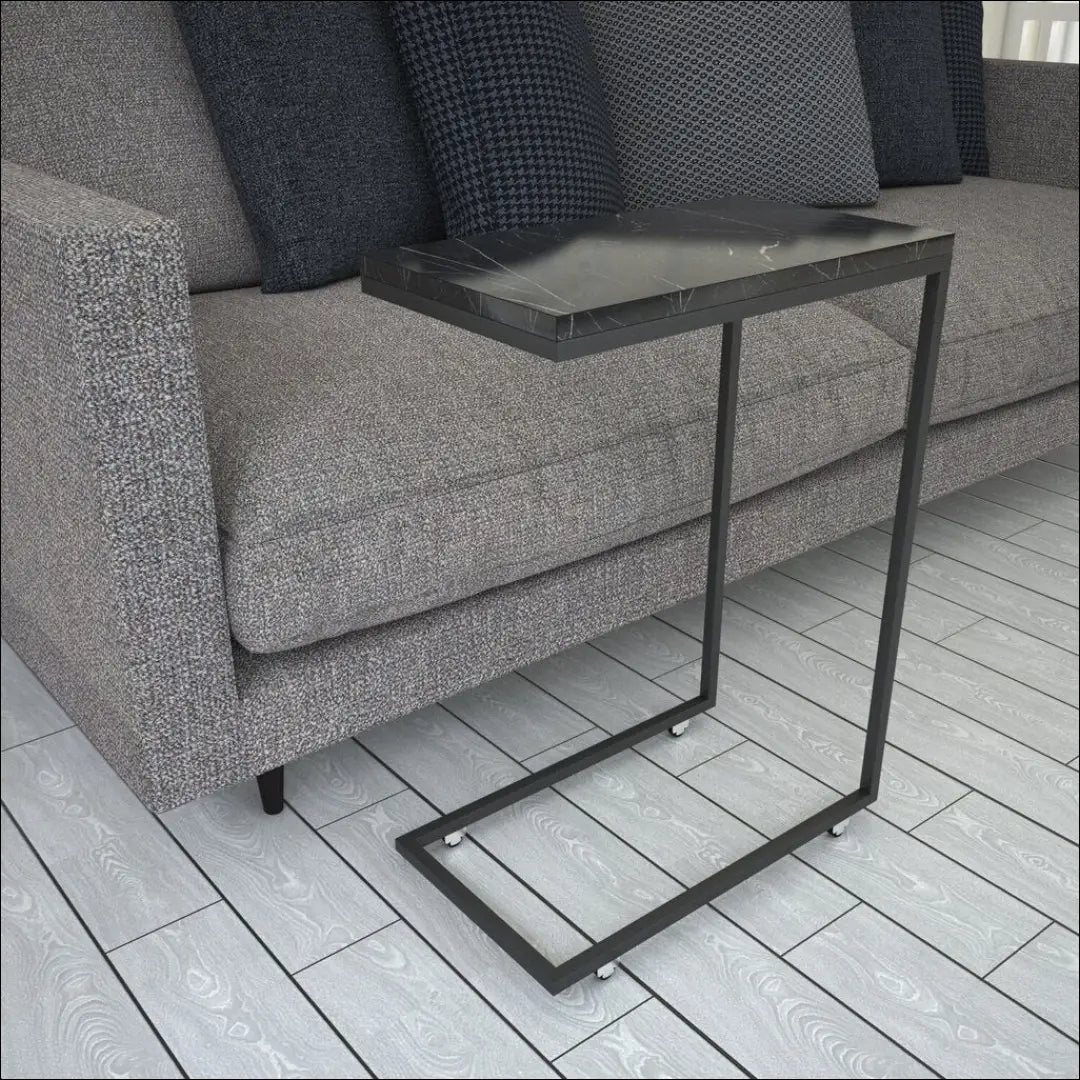 Šoninis staliukas su ratukais SI1984 - €68 Save 50% 50-100, __label:Pristatymas 1-2 d.d., color-juoda,