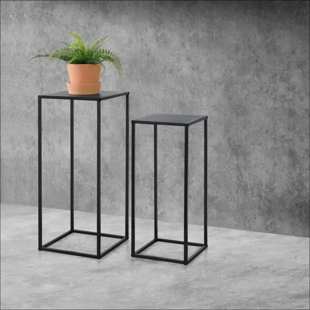 Šoninių staliukų komplektas (2vnt) SI1854 - €46 Save 50% 25-50, __label:Pristatymas 1-2 d.d., color-juoda,