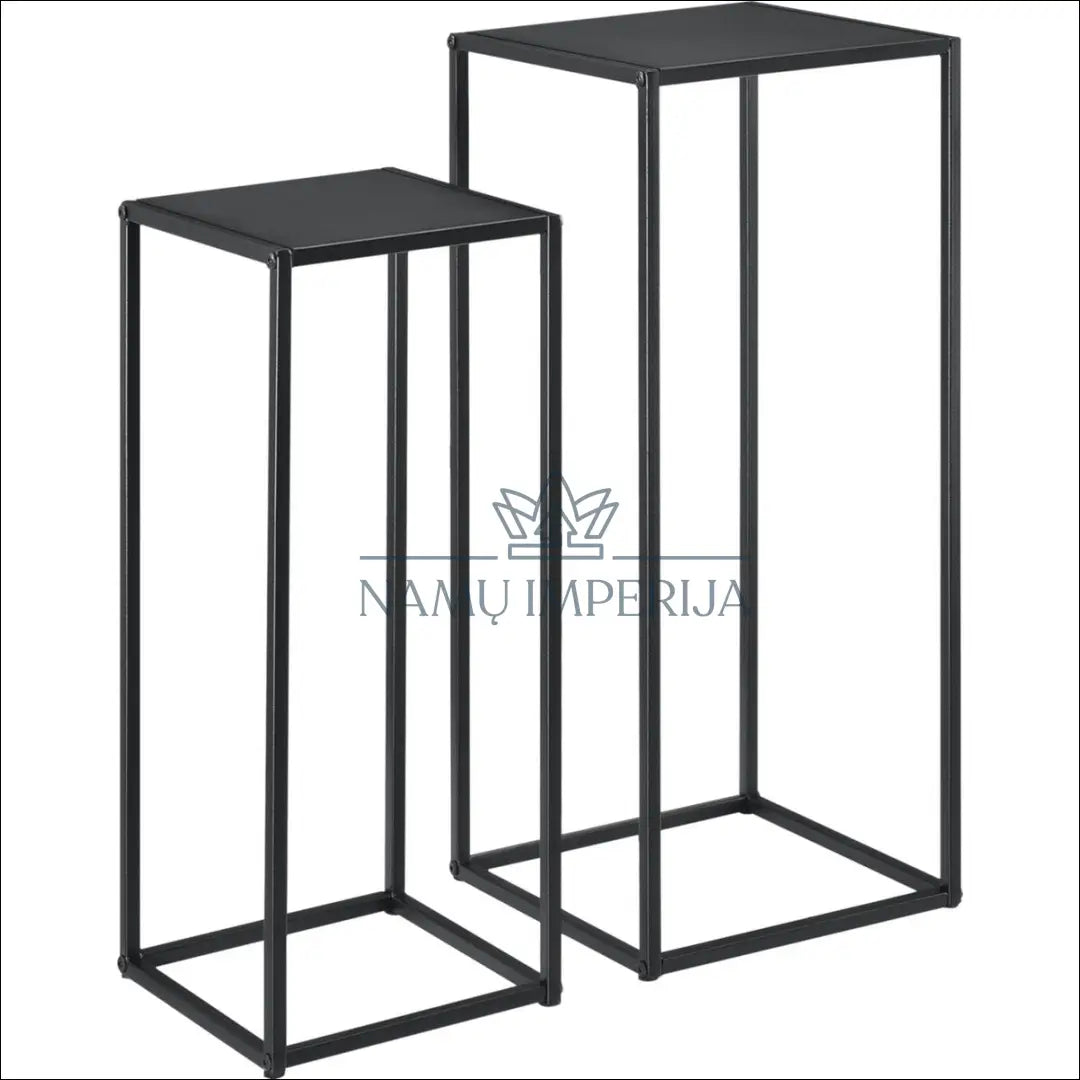 Šoninių staliukų komplektas (2vnt) SI1854 - €46 Save 50% 25-50, __label:Pristatymas 1-2 d.d., color-juoda,