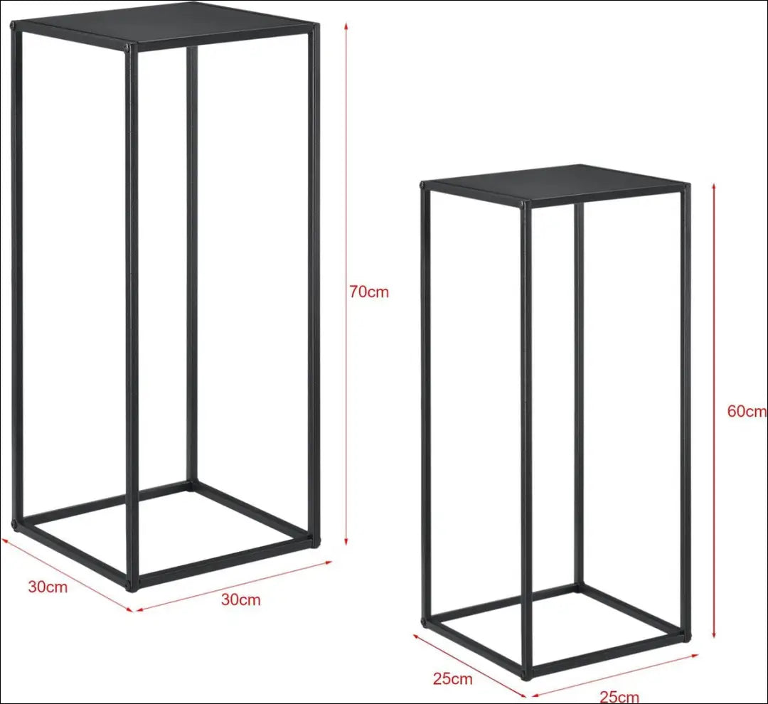 Šoninių staliukų komplektas (2vnt) SI1854 - €43 Save 50% 25-50, __label:Pristatymas 1-2 d.d., color-juoda,