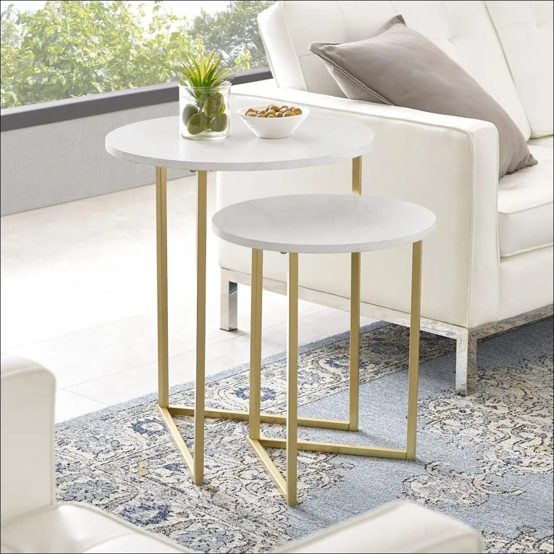 Šoninių staliukų komplektas (2vnt) SI1923 - €85 Save 50% 50-100, __label:Pristatymas 1-2 d.d., color-auksine,