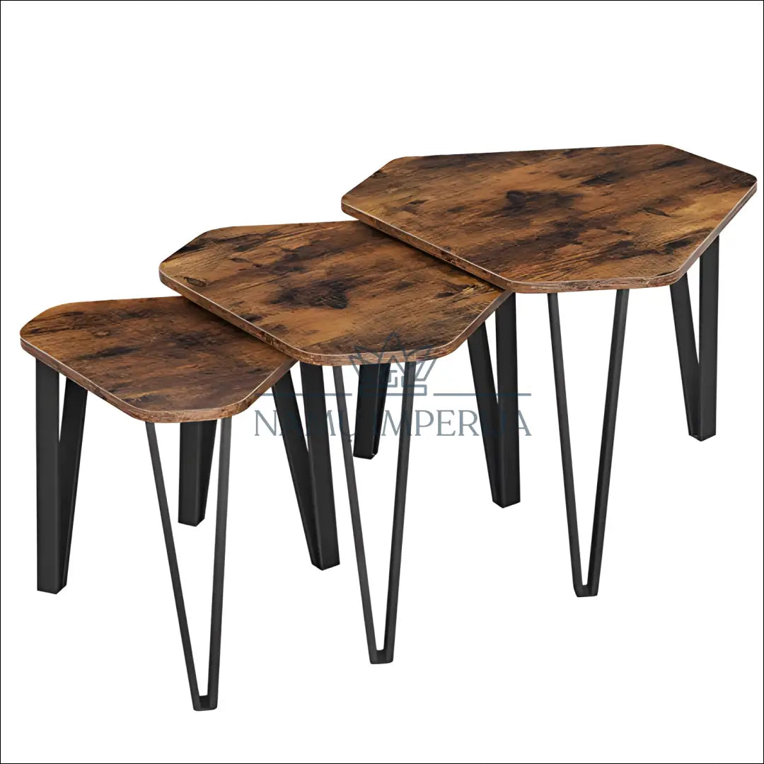 Šoninių staliukų komplektas 3vnt SM514 - €88 Save 40% 50-100, __label:Pristatymas 5-14 d.d., kavos-staliukai,