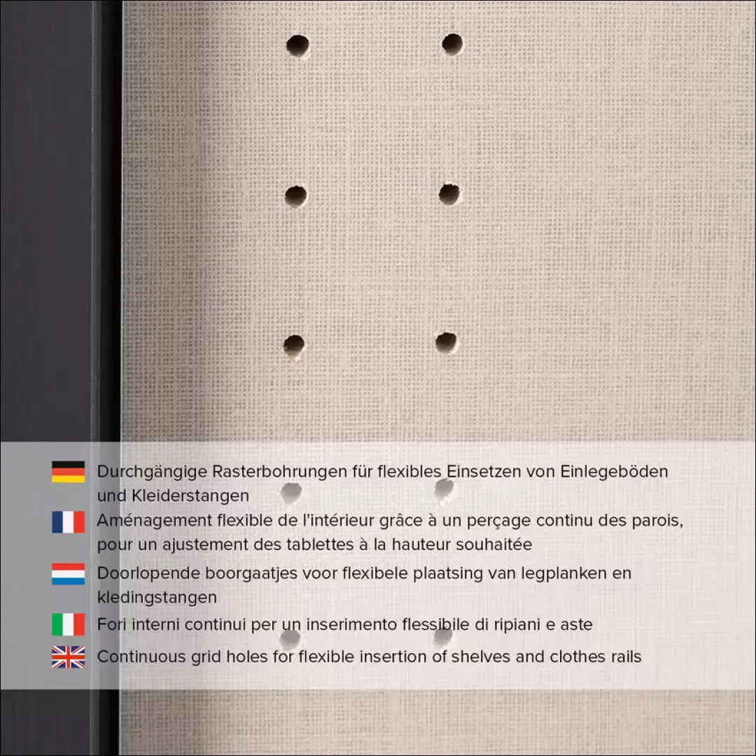 Spinta GI586 - €235 Save 50% __label:Pristatymas 1-2 d.d., color-pilka, material-mediena, miegamojo, over-200 Virš €200