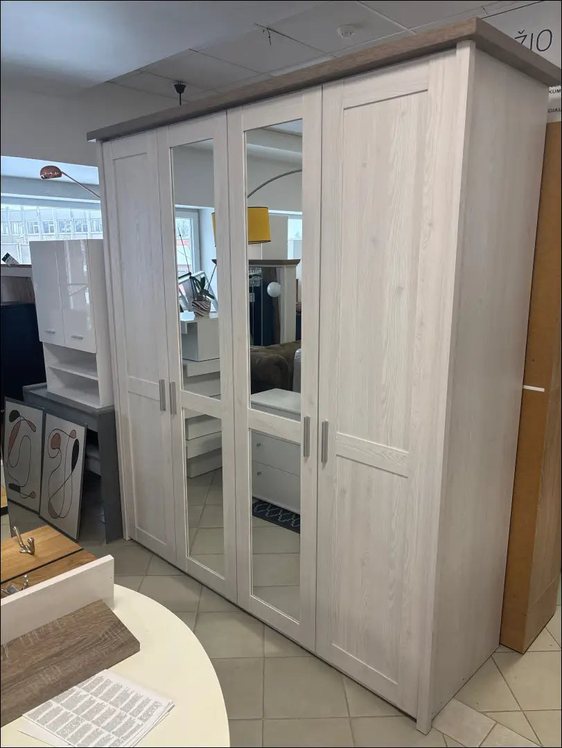 Spinta GI645 - €351 Save 55% __label:Pristatymas 1-2 d.d., color-balta, color-ruda, material-mediena, material-stiklas