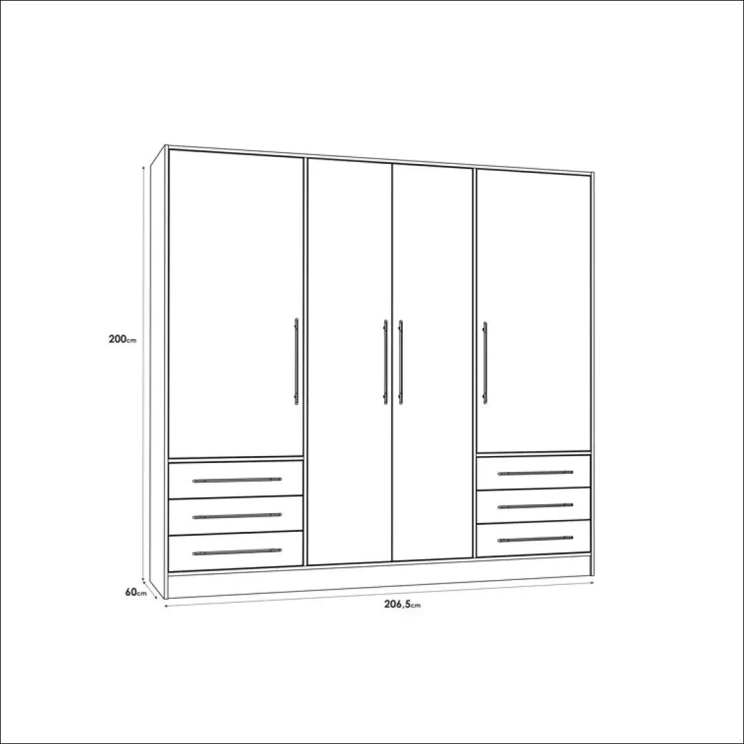 Spinta GI649 - €360 Save 50% __label:Pristatymas 1-2 d.d., color-balta, color-ruda, material-mediena, miegamojo Virš