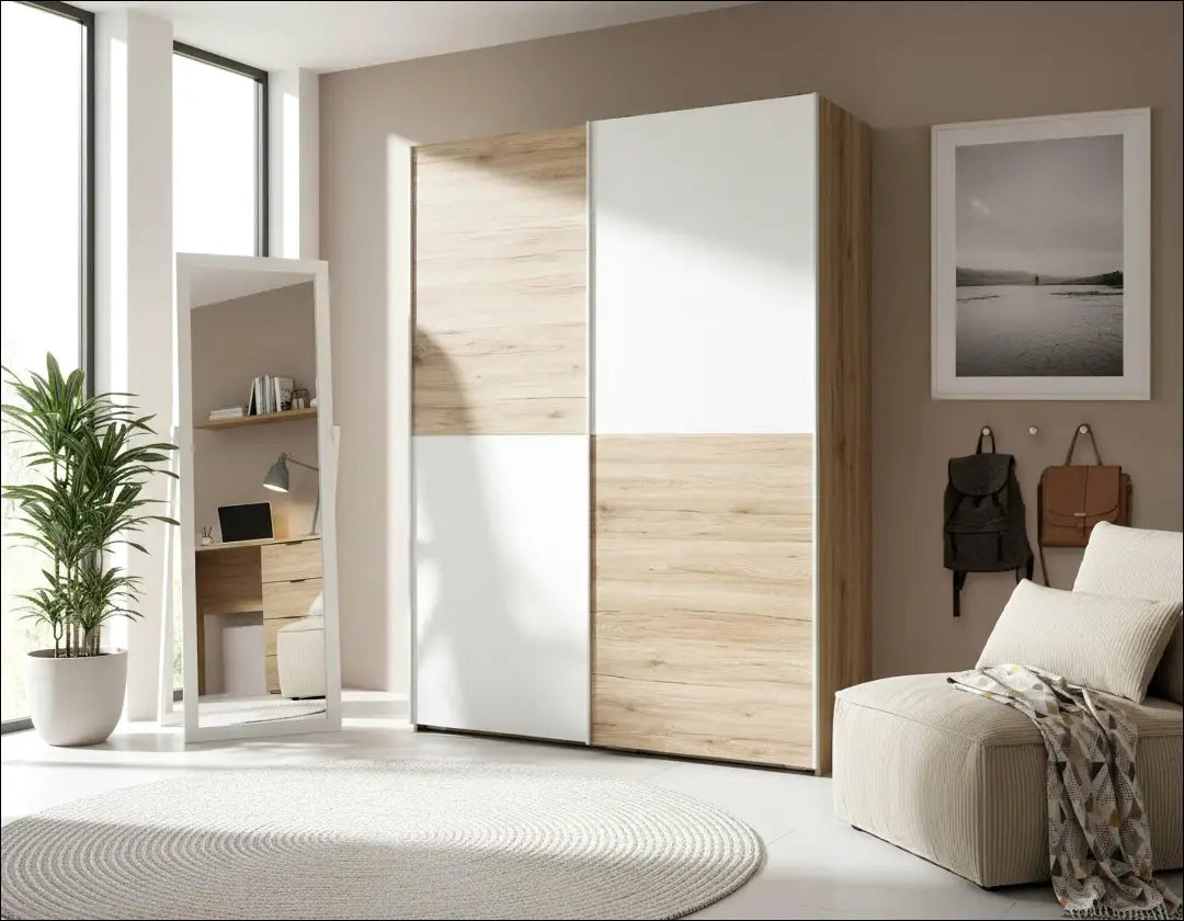 Spinta GI742 - €190 Save 50% 100-200, __label:Pristatymas 1-2 d.d., color-balta, color-ruda, material-mediena €100