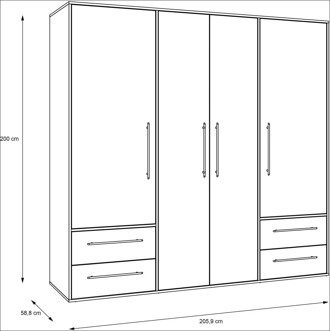 Spinta GI756 - €265 Save 50% __label:Pristatymas 1-2 d.d., color-balta, material-mediena, miegamojo, over-200 Virš €200