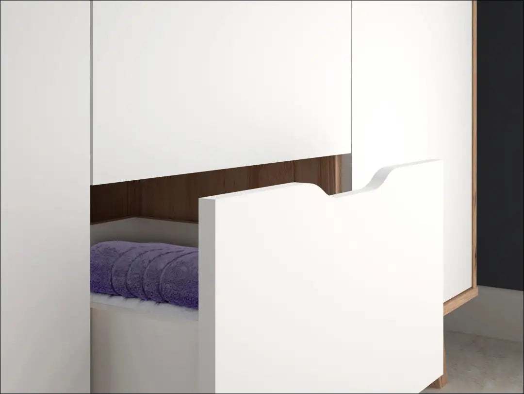 Spinta GI758 - €320 Save 50% __label:Pristatymas 1-2 d.d., color-balta, color-ruda, material-mediena, miegamojo Virš