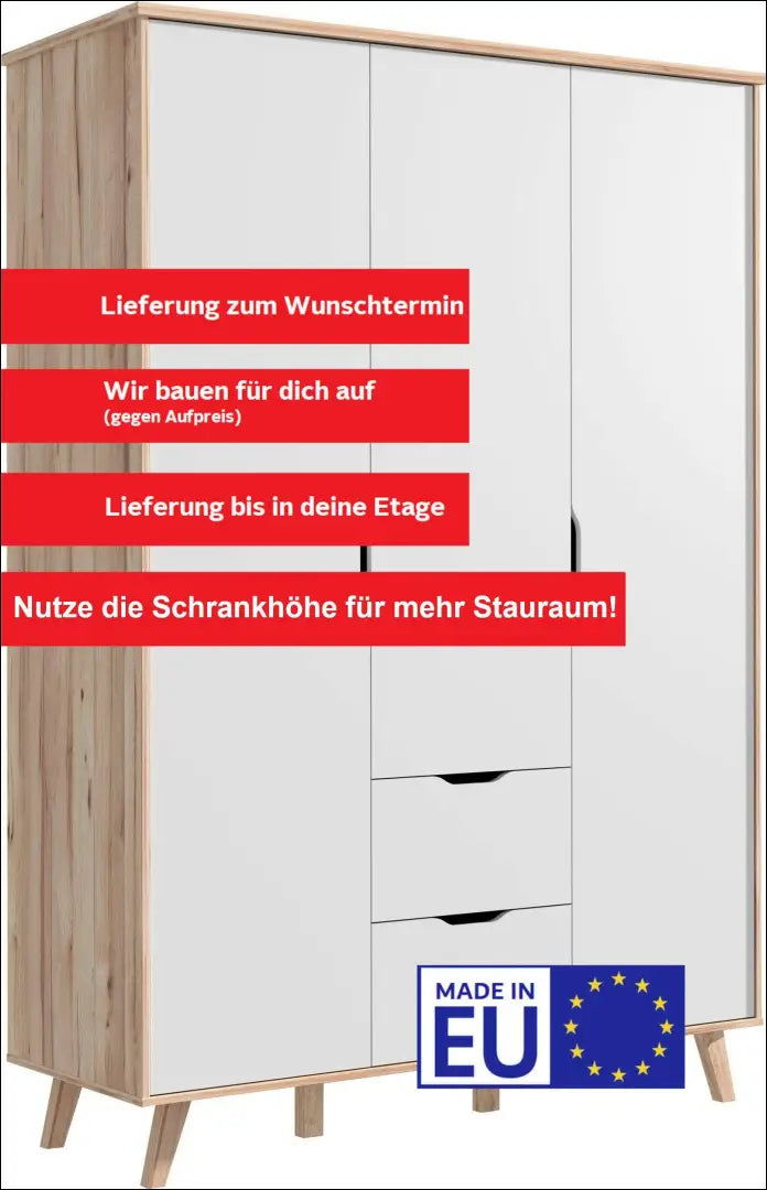 Spinta GI758 - €320 Save 50% __label:Pristatymas 1-2 d.d., color-balta, color-ruda, material-mediena, miegamojo Virš