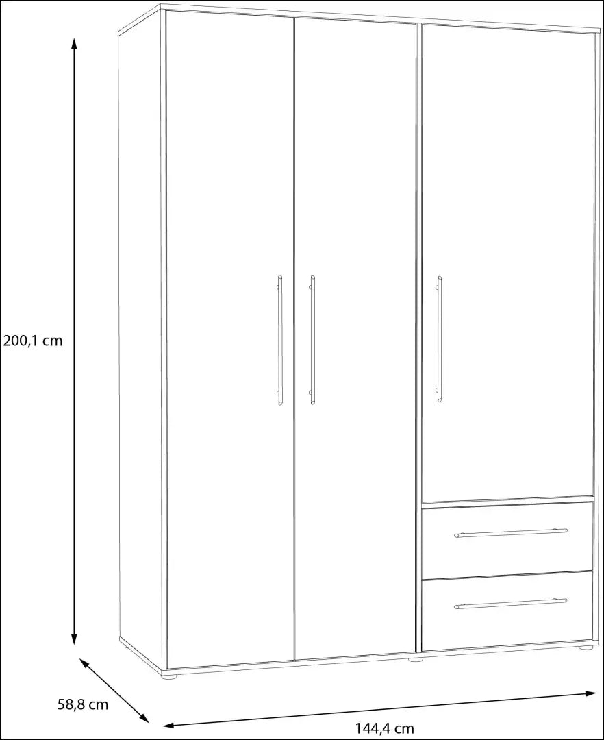 Spinta GI803 - €290 Save 50% __label:Pristatymas 1-2 d.d., color-balta, color-pilka, material-mediena, miegamojo Virš