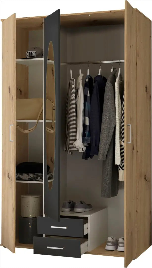 Spinta GI798 - €150 Save 60% 100-200, __label:Pristatymas 1-2 d.d., color-pilka, color-ruda, material-mediena €100