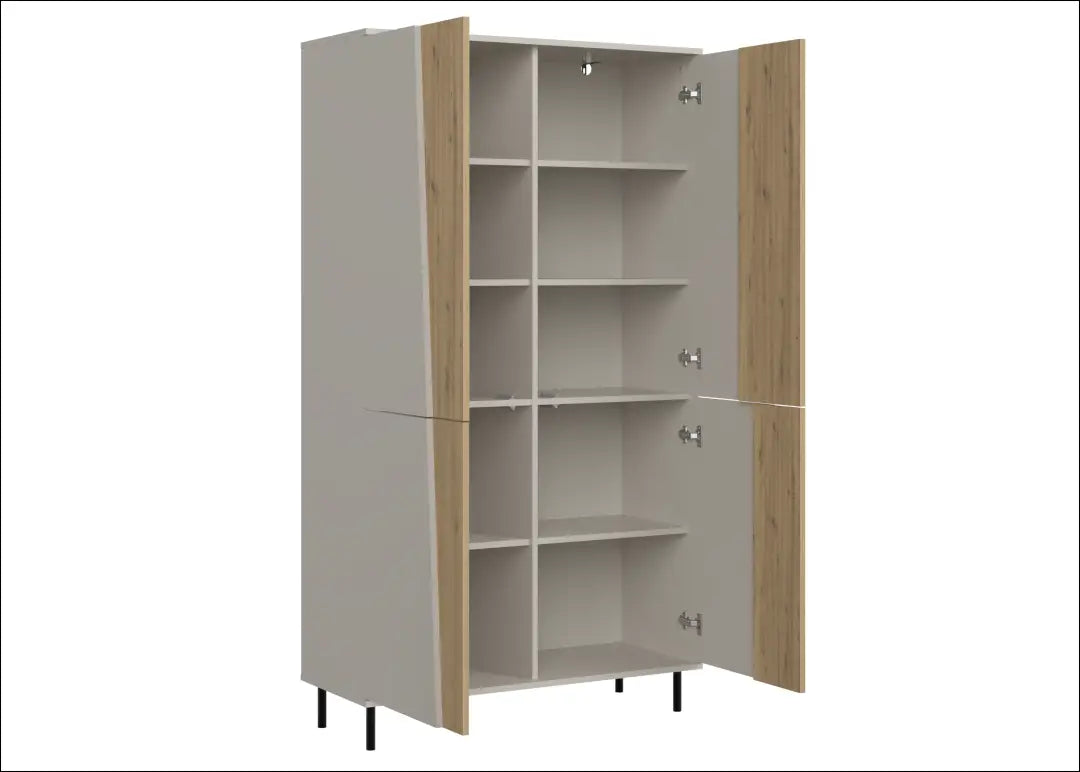 Spinta kašmyro/ąžuolo spalvos su lentynomis KM012 - €242 Save 15% __label:Pristatymas 5-14 d.d., over-200, uzsakomi,
